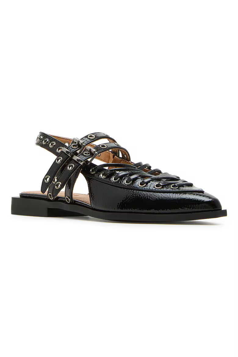 Steve Madden Кожени обувки с гола пета Черен