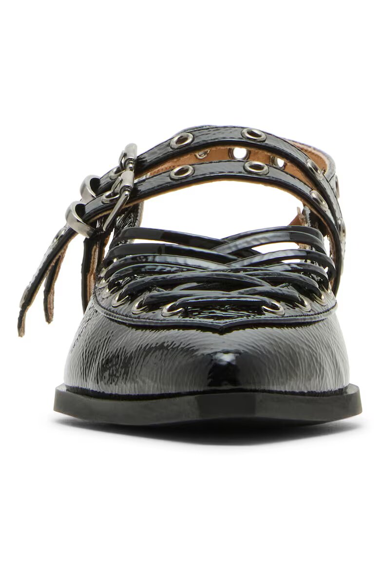 Steve Madden Кожени обувки с гола пета Черен