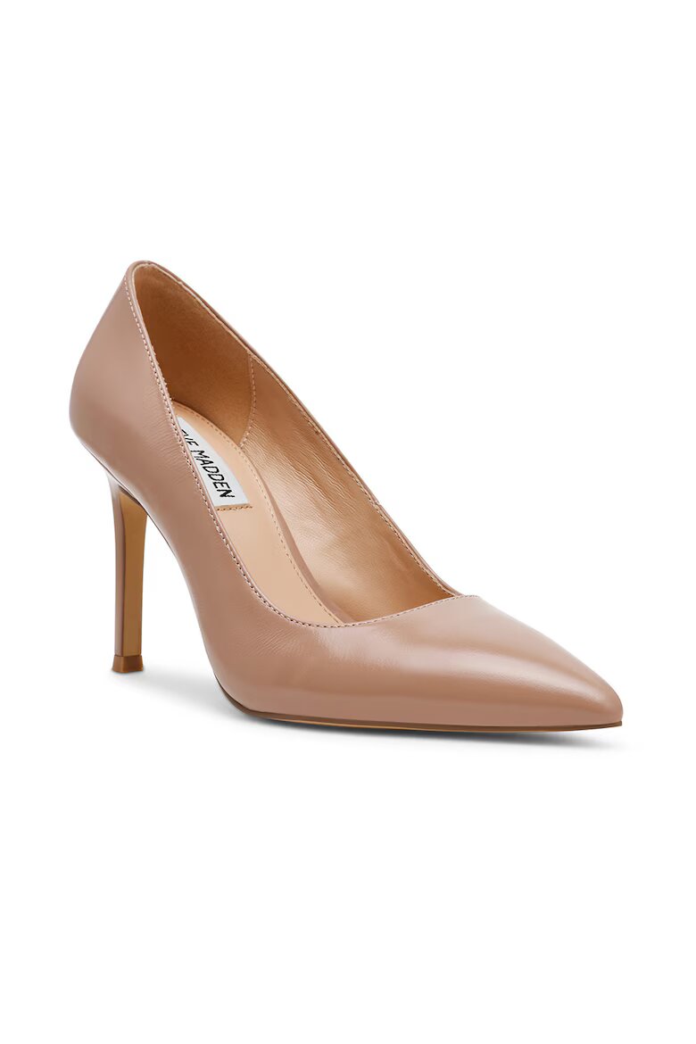 Steve Madden Кожени обувки с ток стилето Бежов