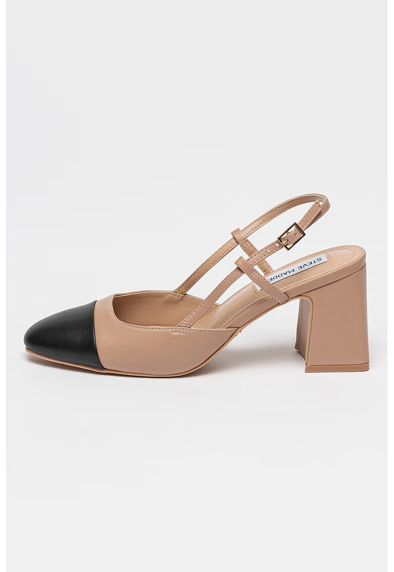 Steve Madden Кожени обувки Zeina - Черен/Прашно розово