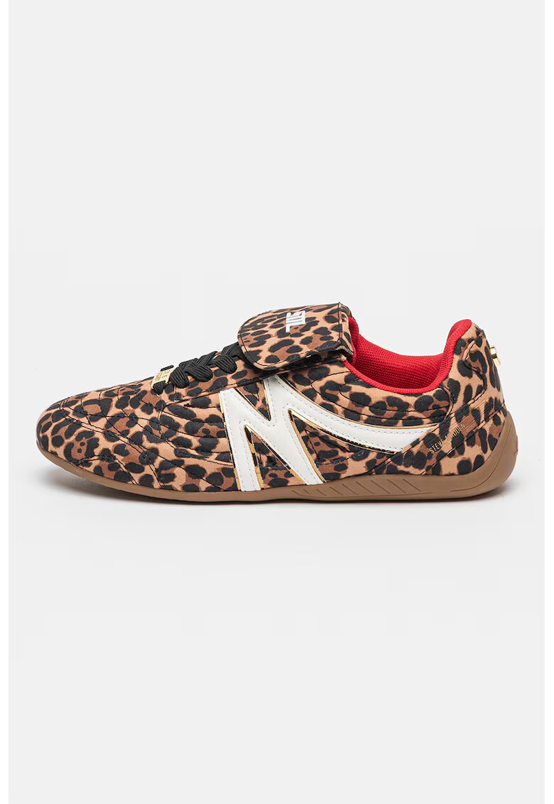Steve Madden Маратонки Freekick-LE с принт - Черен/Кафяв