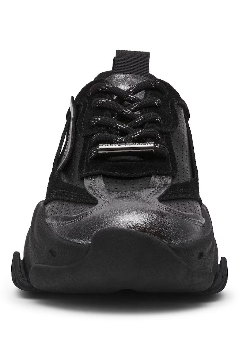 Steve Madden Маратонки от еко кожа с велур Черен