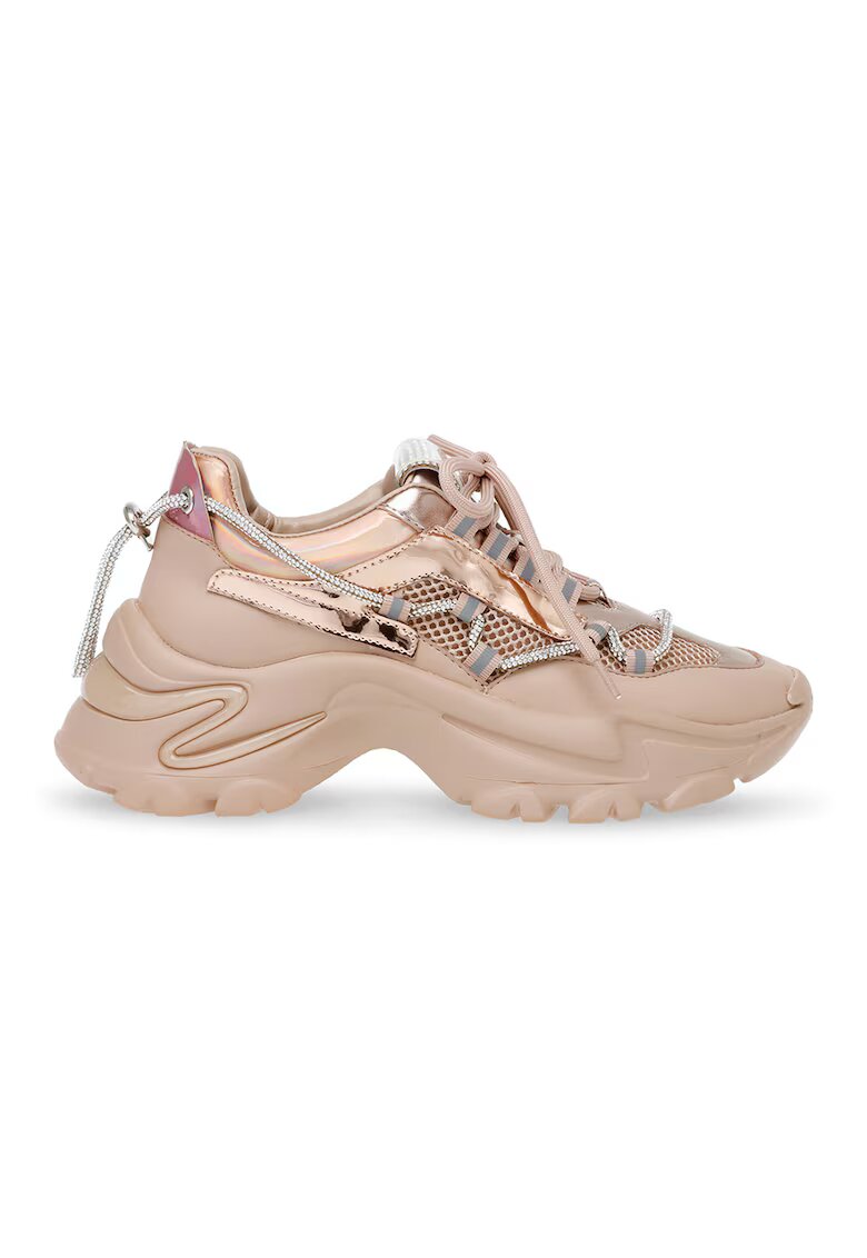 Steve Madden Масивни спортни обувки Miracles с мрежа - Златист/Бежов