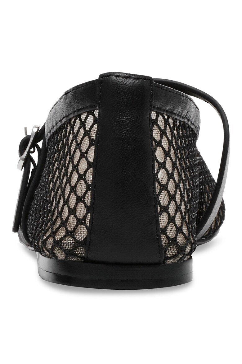 Steve Madden Мрежести пантофки с тока Бял/Черен