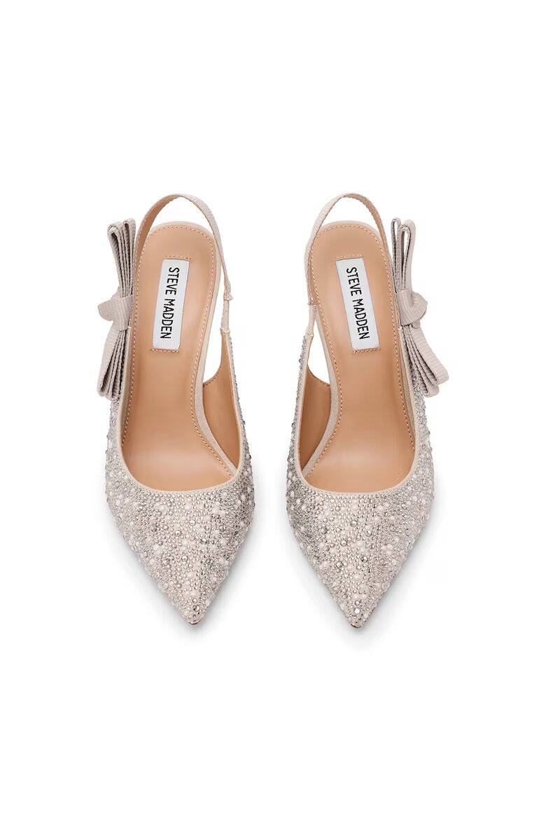 Steve Madden Обувки Brylie с декоративни камъни Слонова кост/Сребрист