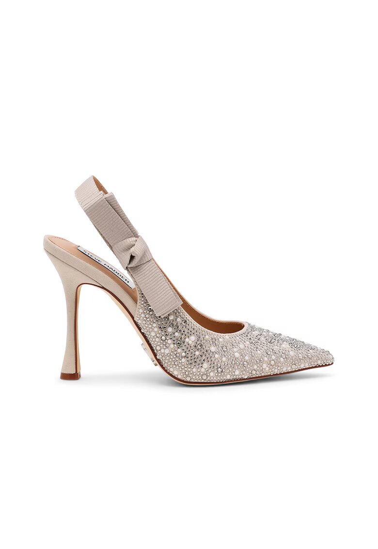 Steve Madden Обувки Brylie с декоративни камъни - Слонова кост/Сребрист