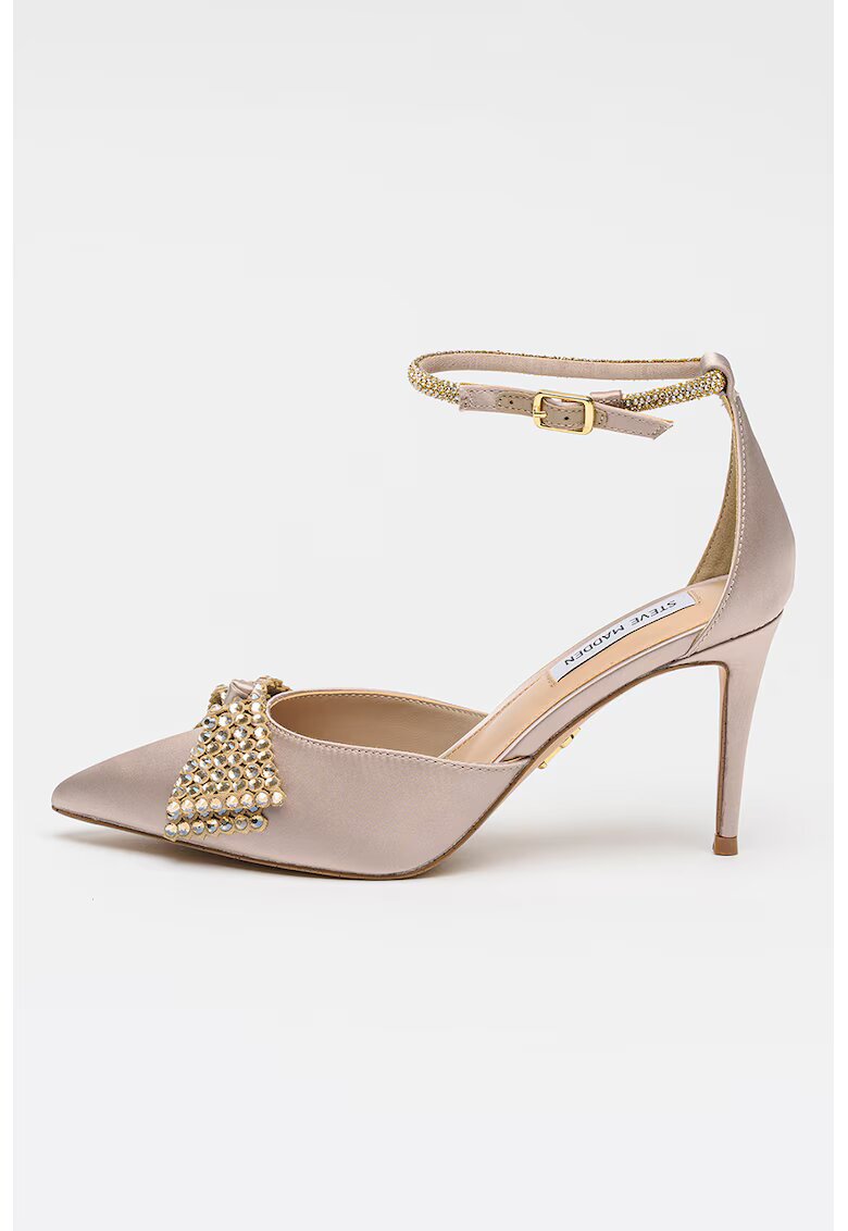Steve Madden Обувки Last Dance от еко кожа с класически ток - Сиво-кафяв/Сребрист