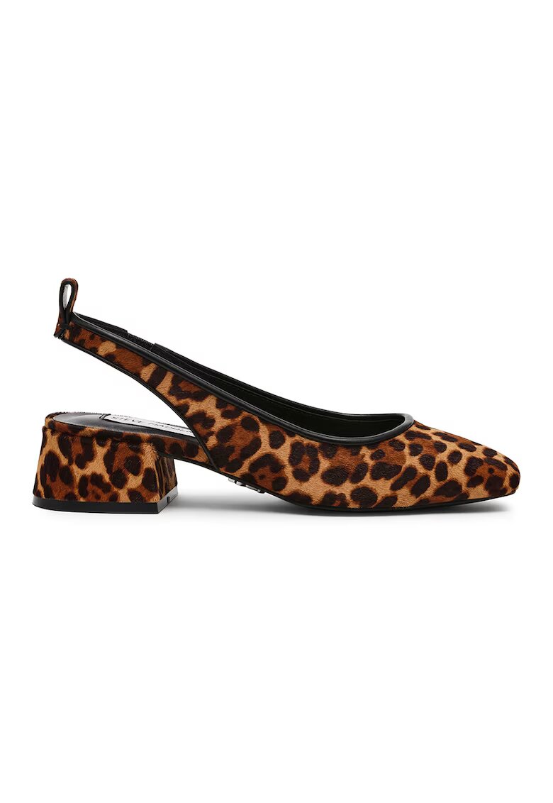 Steve Madden Обувки от кожа с косъм - Тъмнокафяв/Карамел