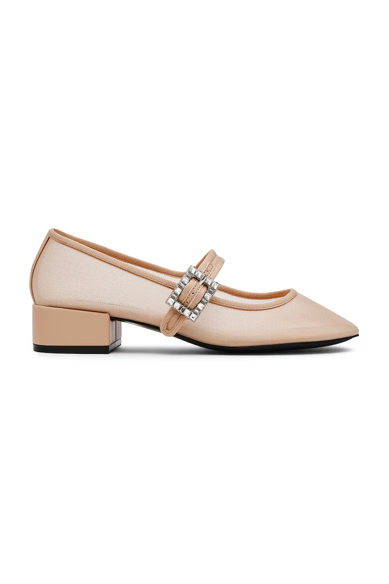 Steve Madden Обувки с масивен ток Светлокафяв