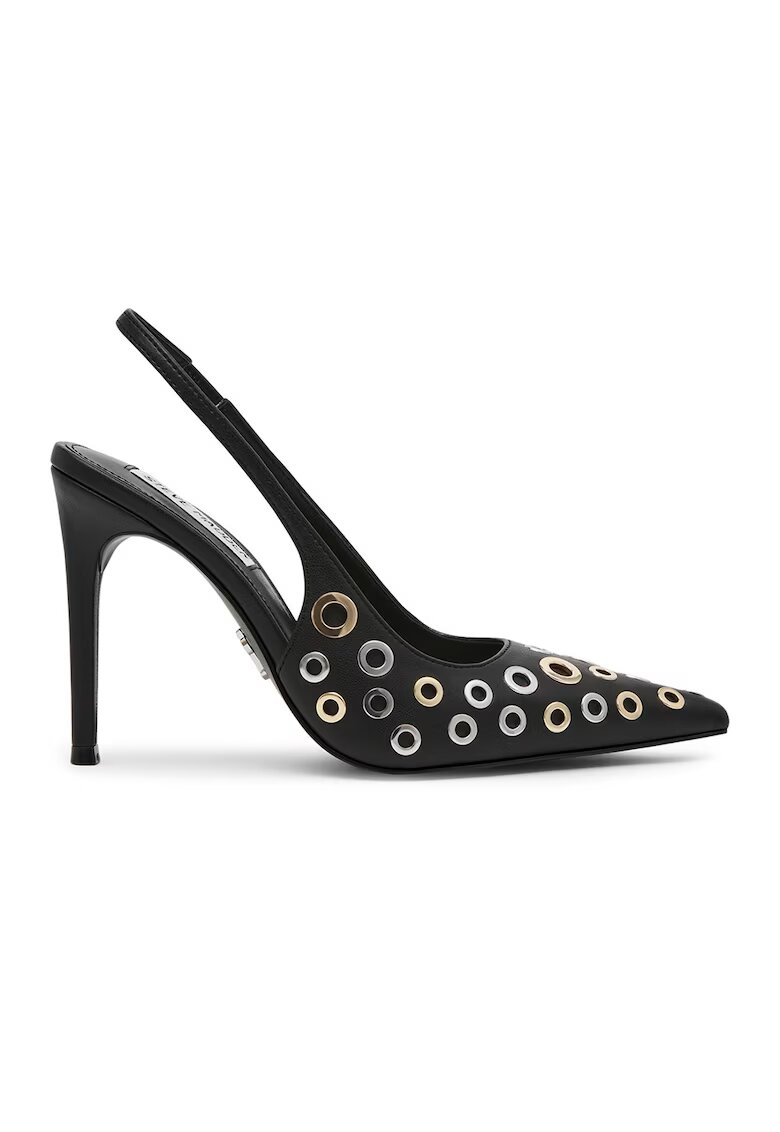 Steve Madden Обувки с отворена пета и илици - Златист/Черен/Сребрист