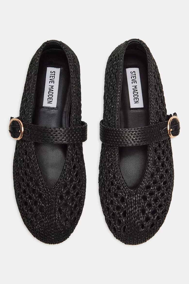 Steve Madden Пантофки със сплетен дизайн Черен