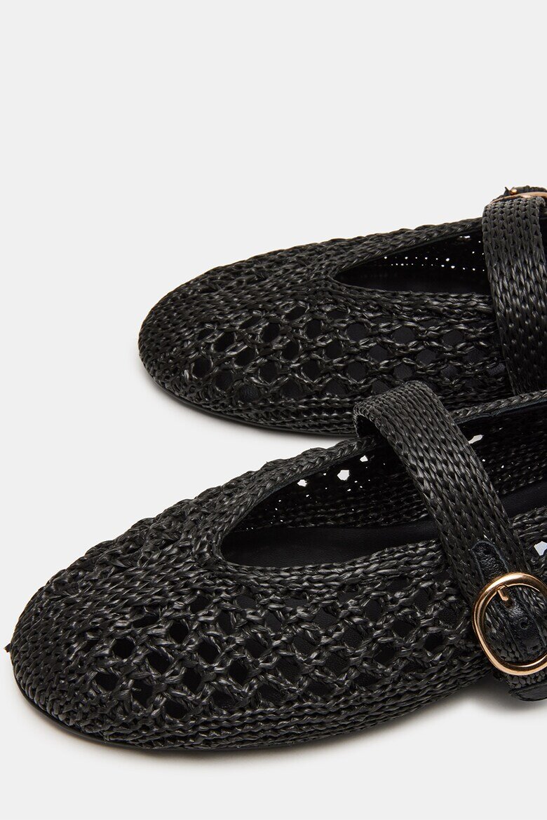 Steve Madden Пантофки със сплетен дизайн Черен