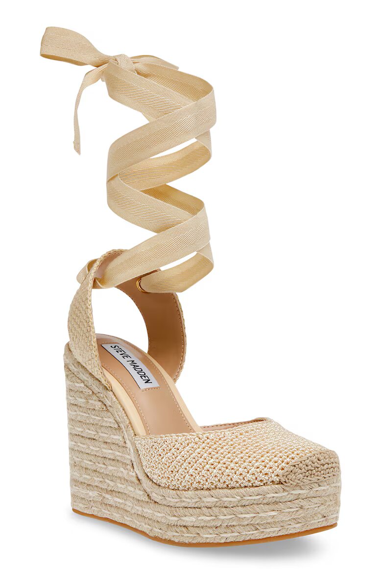 Steve Madden Полускосени сандали Светло бежово