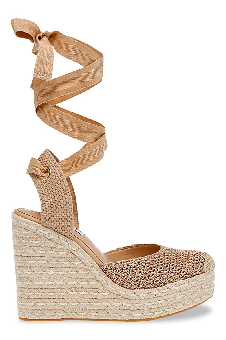Steve Madden Полускосени сандали Светло кафяво/Светло бежово