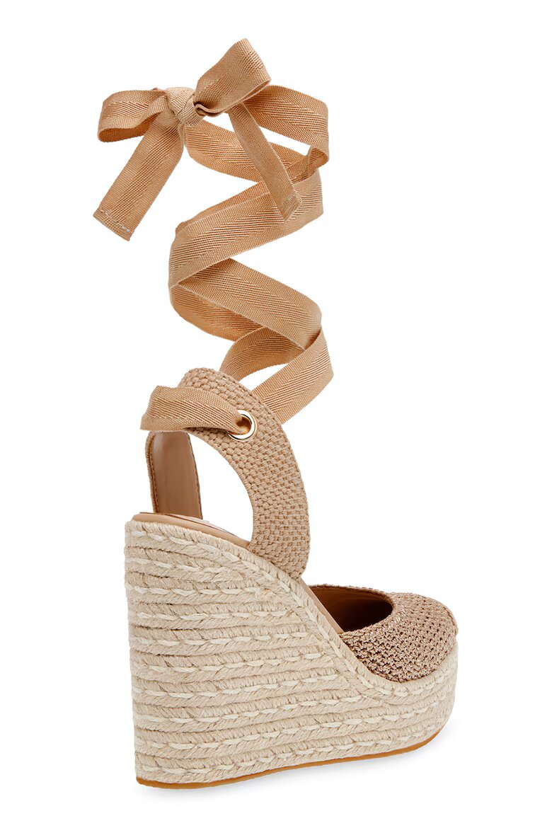 Steve Madden Полускосени сандали Светло кафяво/Светло бежово
