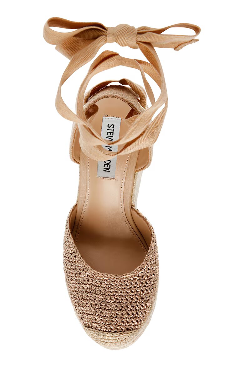 Steve Madden Полускосени сандали Светло кафяво/Светло бежово