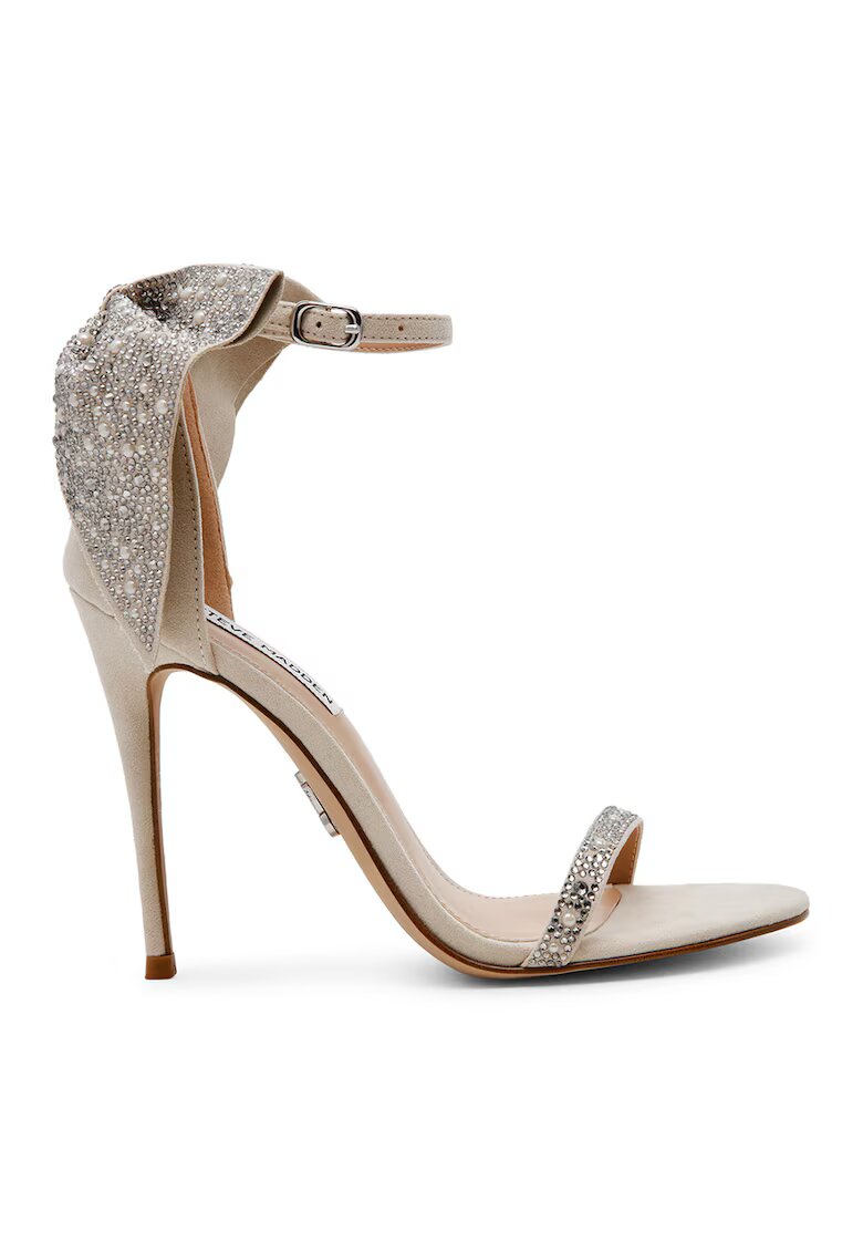 Steve Madden Сандали Bellarosa с ток - Слонова кост/Сребрист