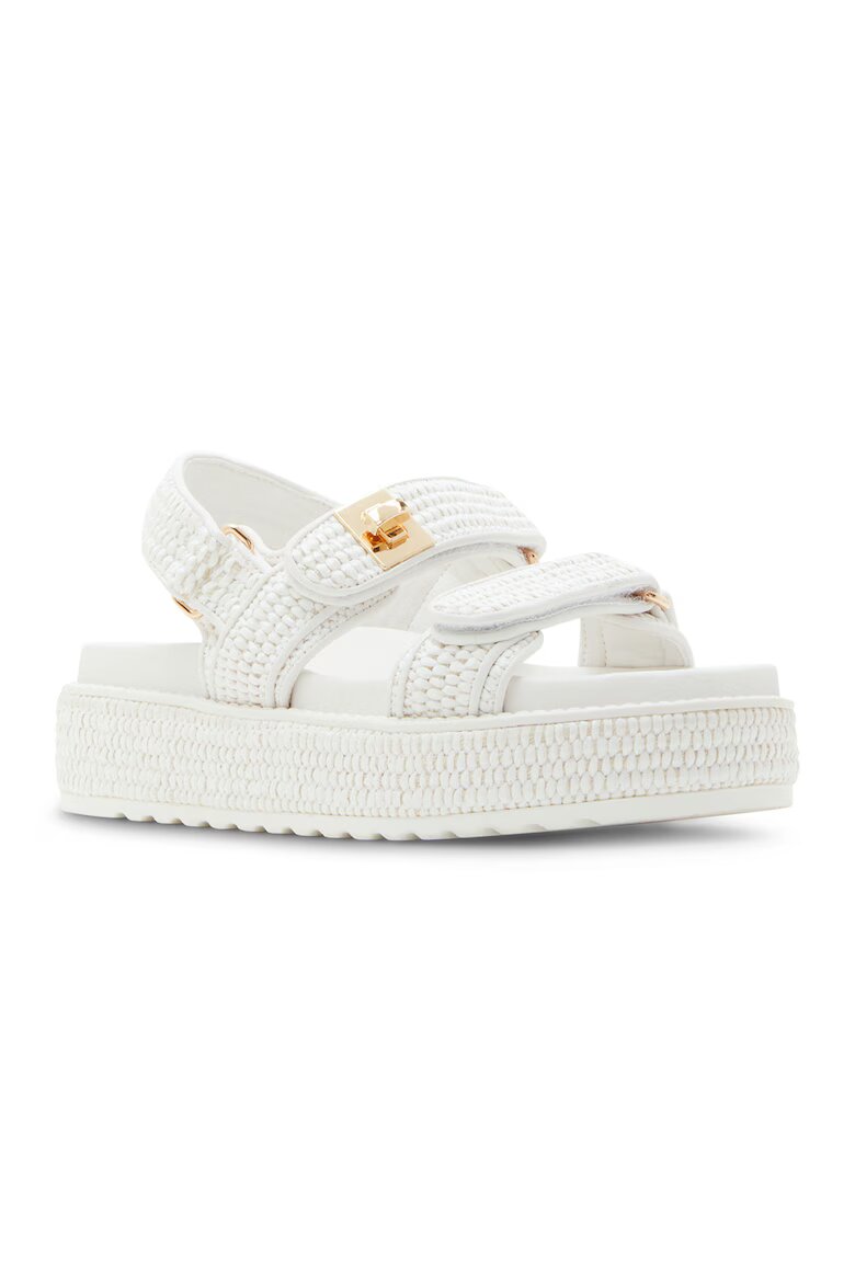 Steve Madden Сандали Bigmona с равна платформа и велкро Бял