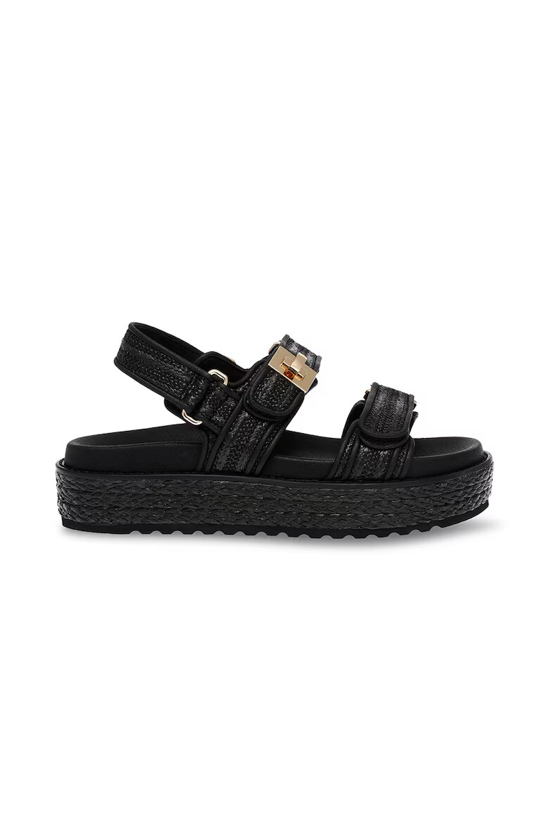 Steve Madden Сандали Bigmona с равна платформа и велкро Черен