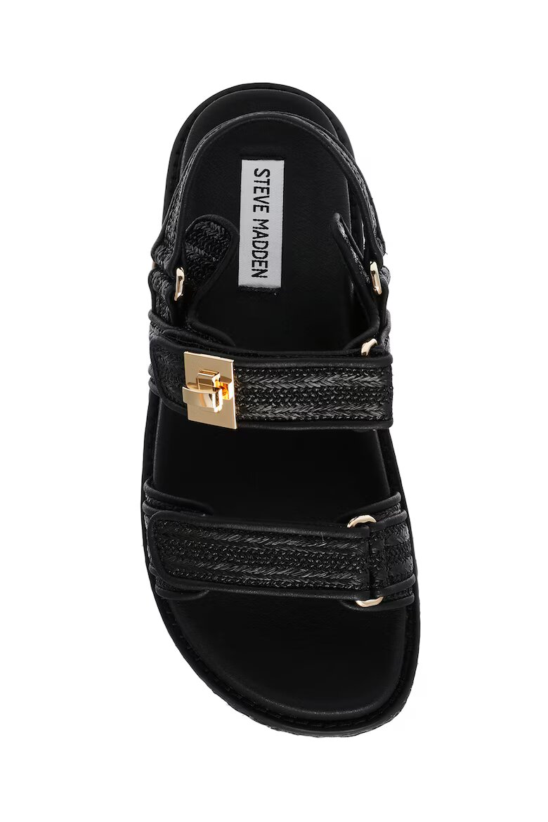 Steve Madden Сандали Bigmona с равна платформа и велкро Черен