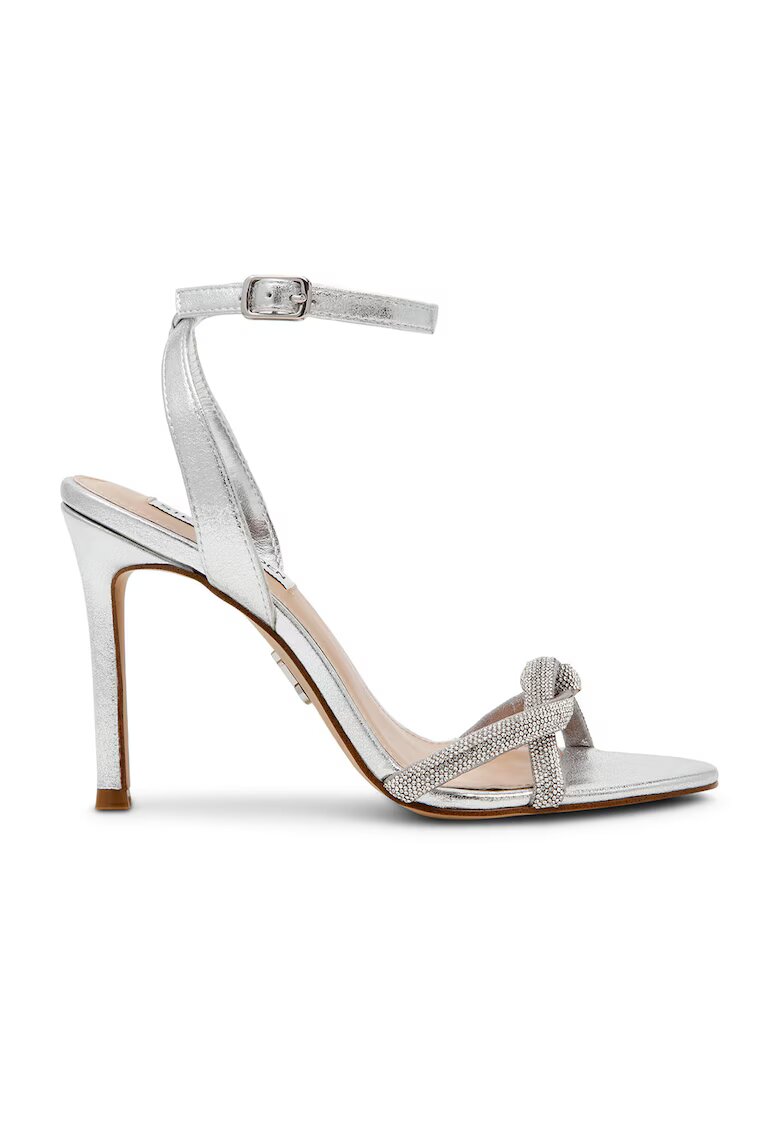 Steve Madden Сандали Jewells с ток стилето и декоративни камъни - Сребрист