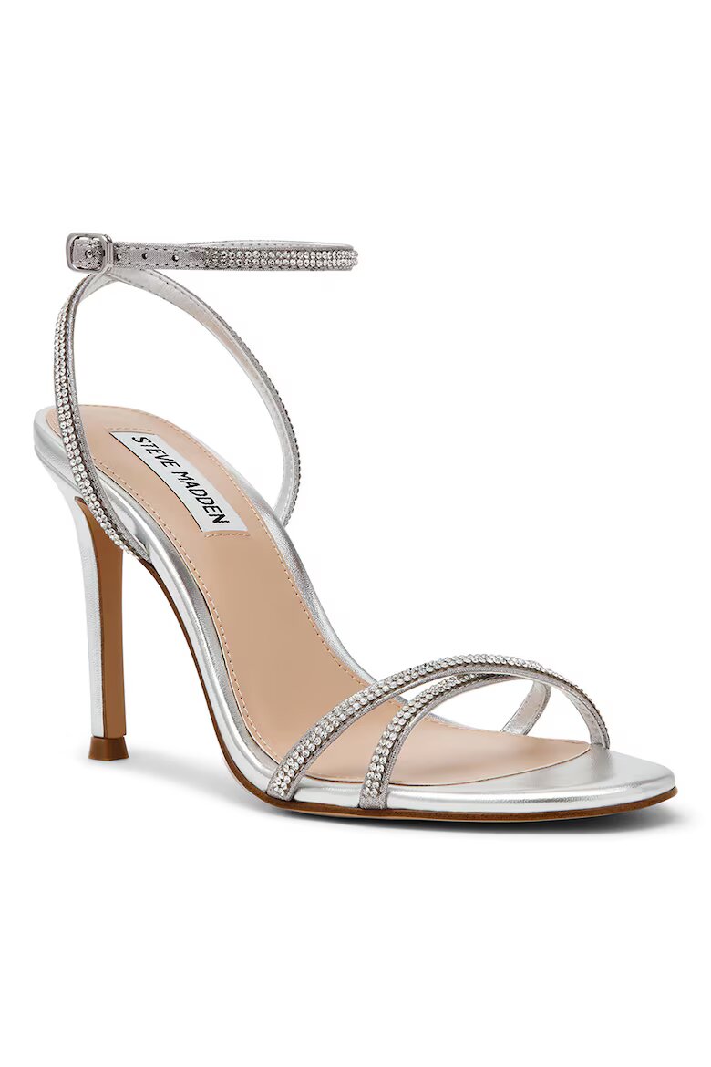 Steve Madden Сандали Jypsey с декоративни камъни Сребрист