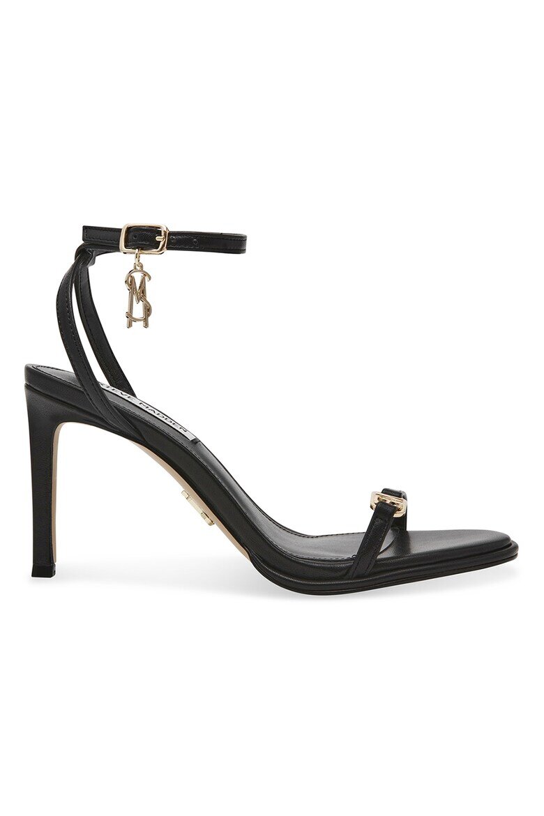 Steve Madden Сандали от еко кожа с ток Черен