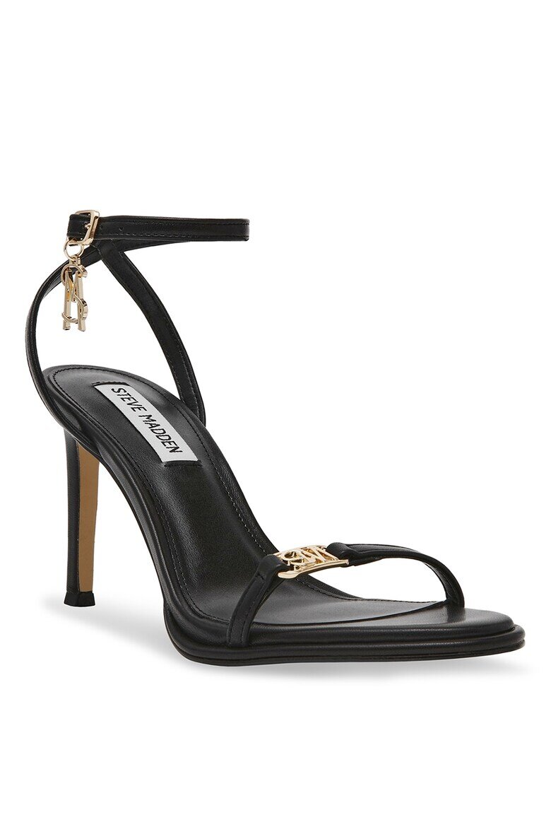 Steve Madden Сандали от еко кожа с ток Черен