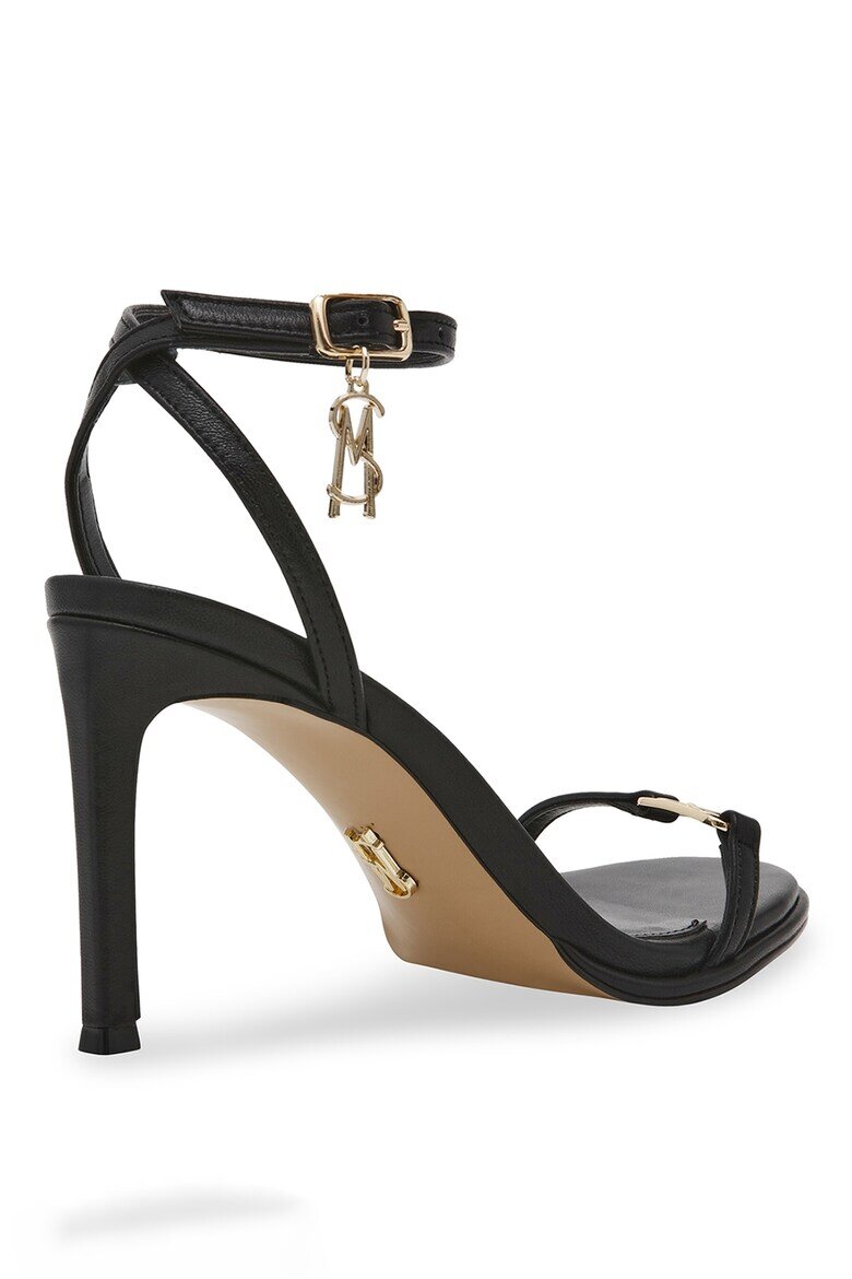 Steve Madden Сандали от еко кожа с ток Черен