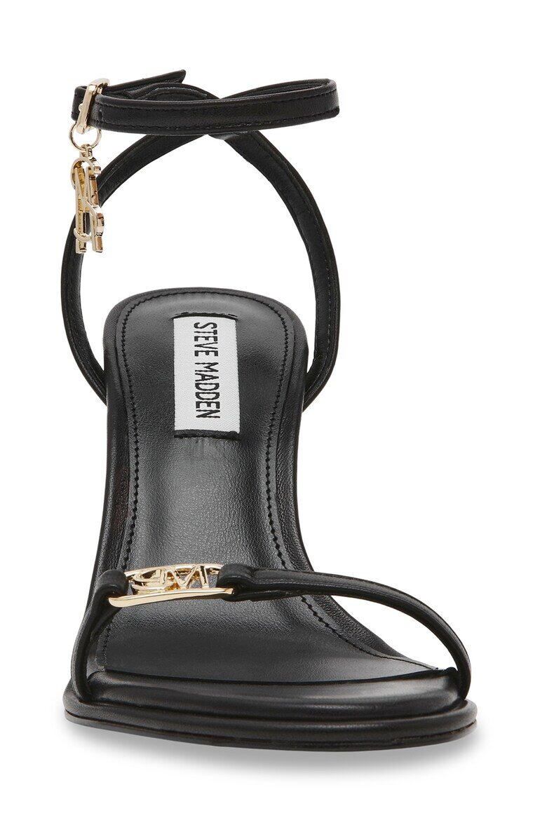 Steve Madden Сандали от еко кожа с ток Черен