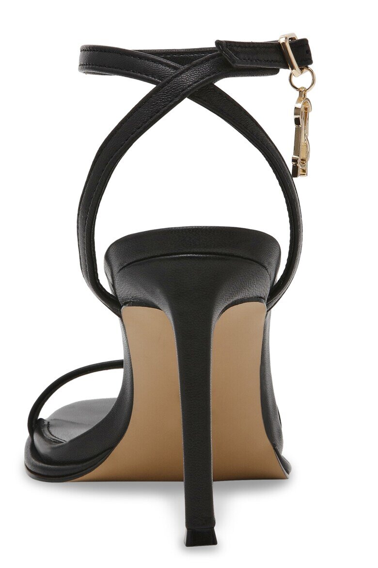Steve Madden Сандали от еко кожа с ток Черен
