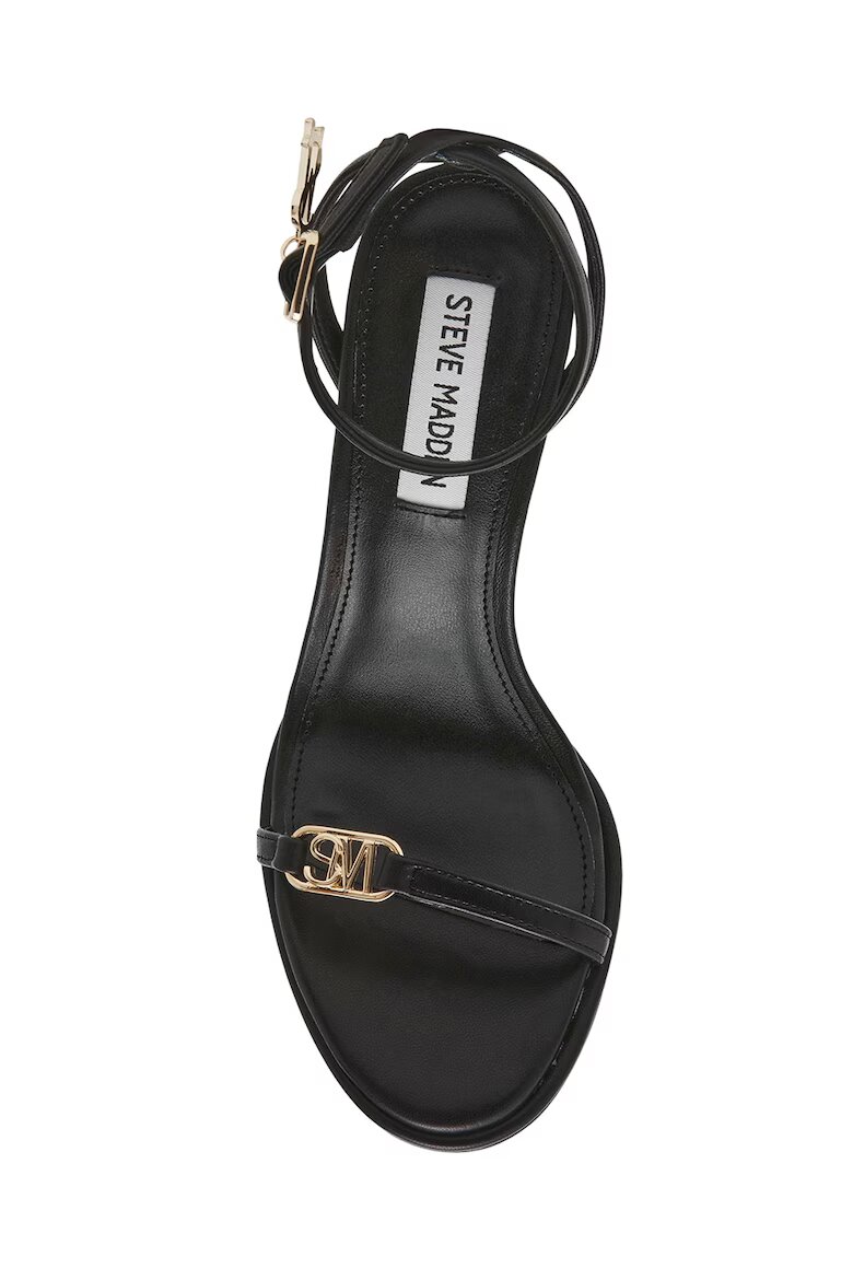Steve Madden Сандали от еко кожа с ток Черен