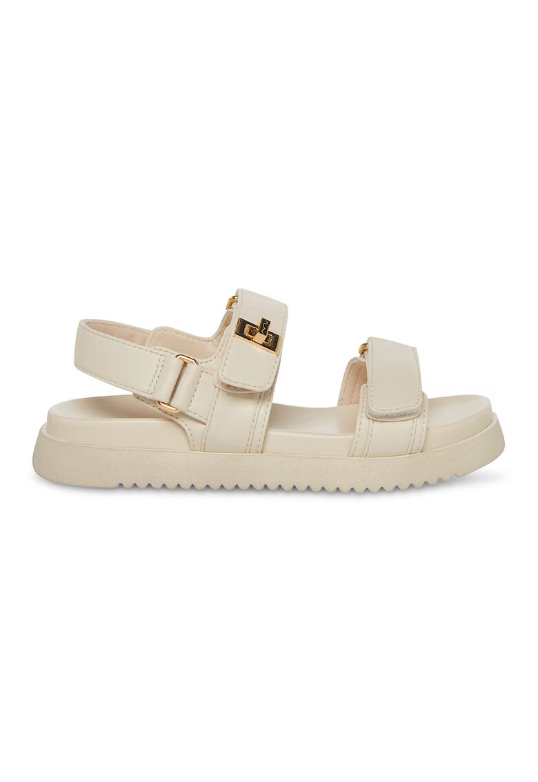 Steve Madden Сандали от еко кожа с велкро - Златист/Черен