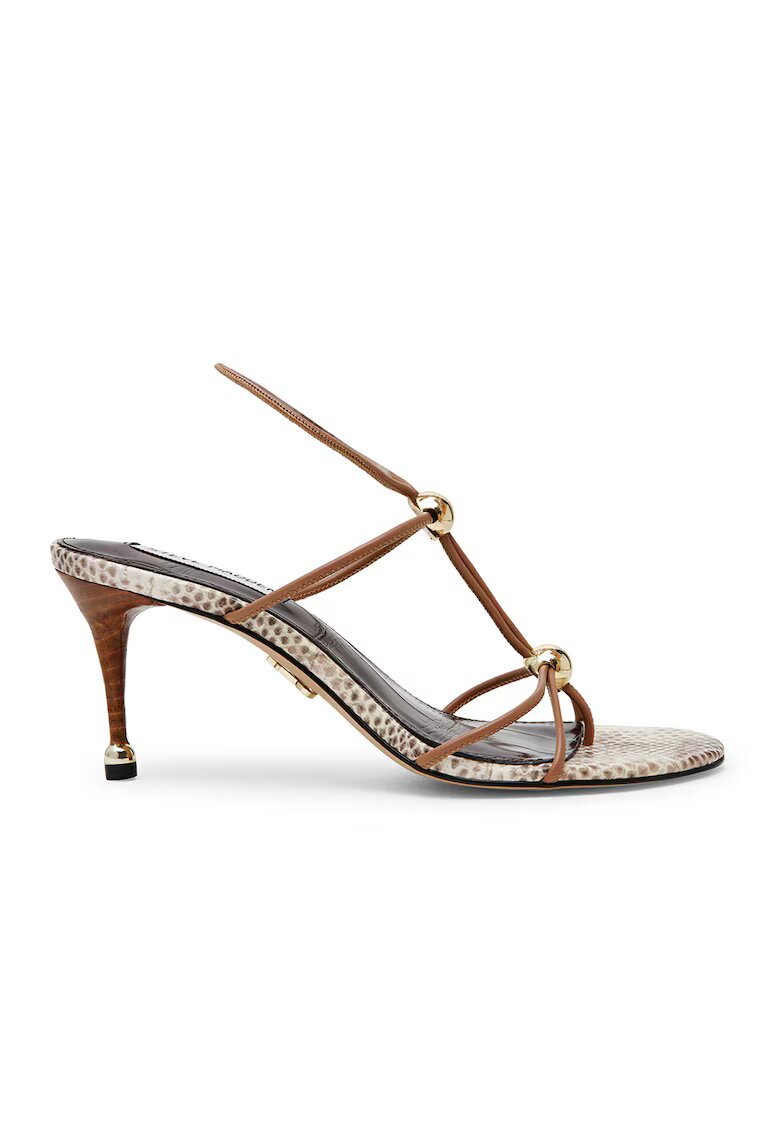 Steve Madden Сандали Ramos от еко кожа с каишки - Златист/Коняк кафяв