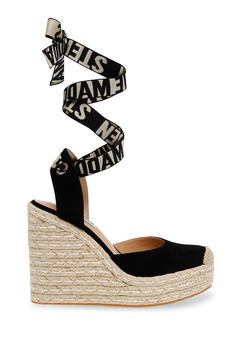 Steve Madden Скосени сандали Dafina - Черен/Бежов