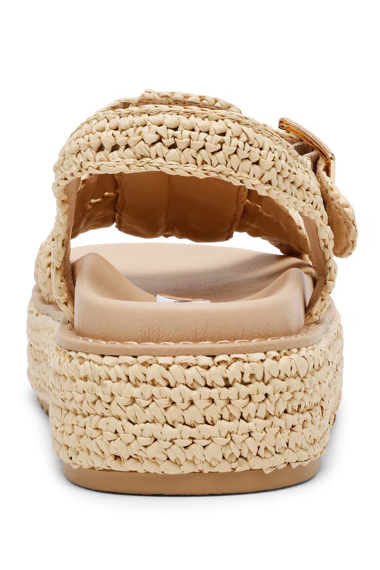 Steve Madden Сплетени сандали на равна платформа Светло бежово