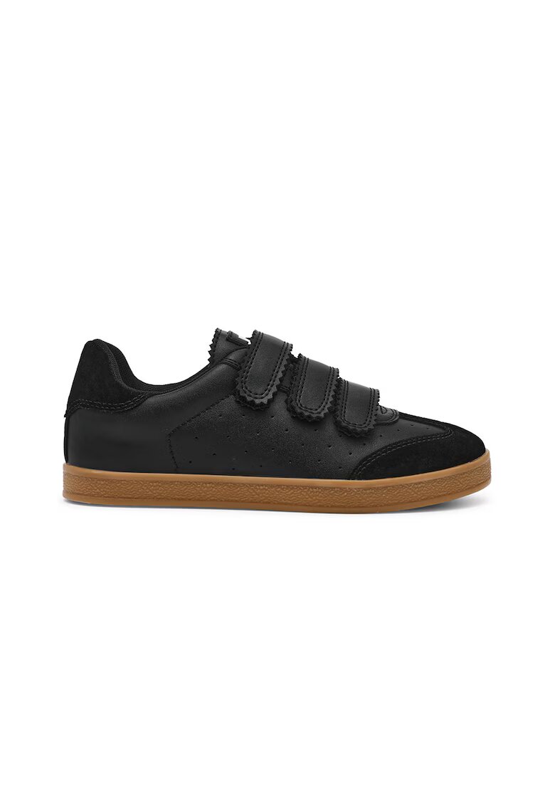 Steve Madden Спортни обувки Daybreak от велур и кожа с велкро - Златист/Слонова кост