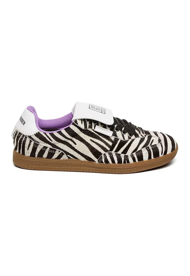 Steve Madden Спортни обувки Ethora-L с еко кожа с косъм - Бял/Черен