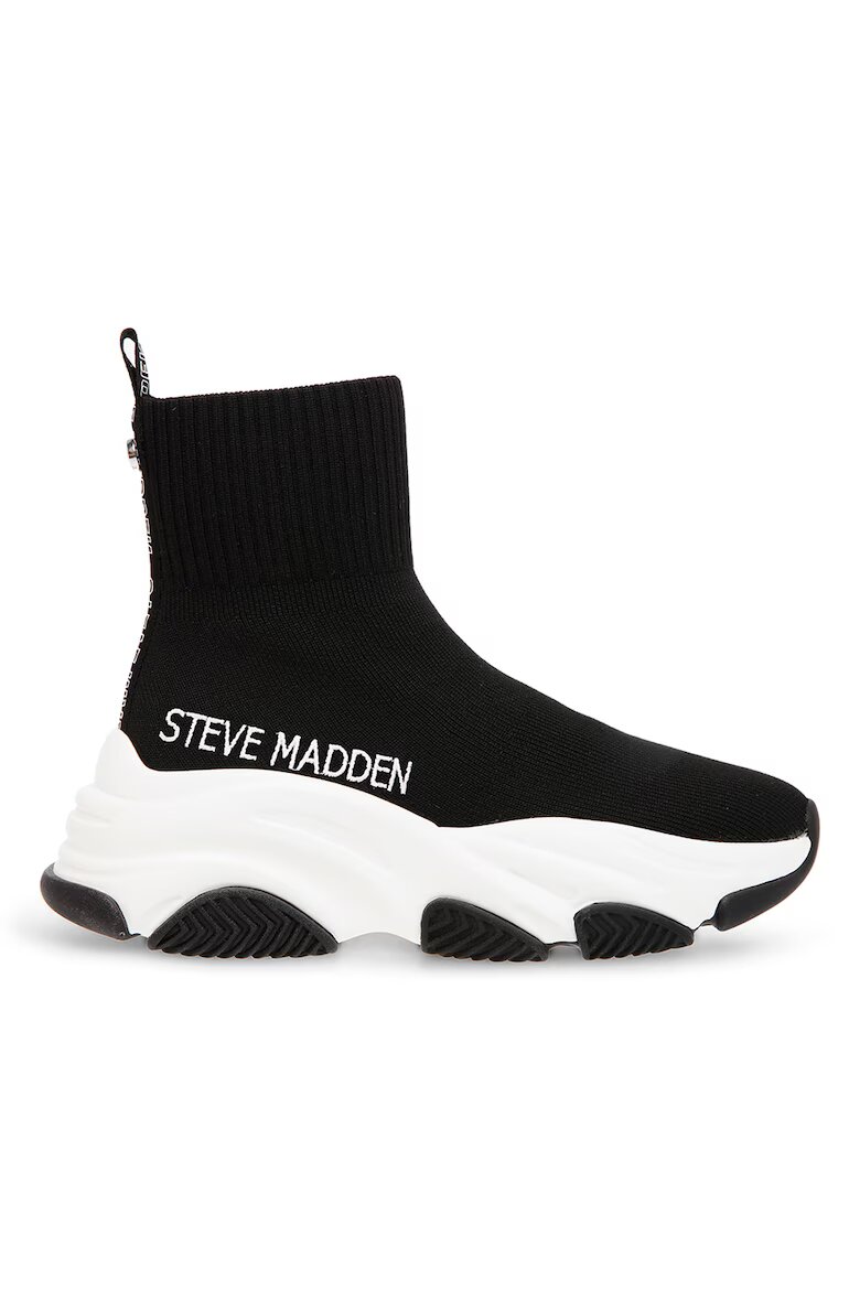 Steve Madden Спортни обувки Prodigy с дизайн на чорап Черен/Бял