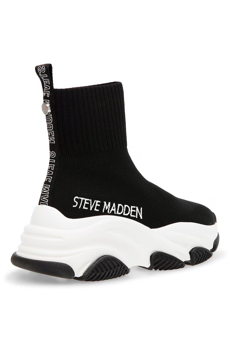 Steve Madden Спортни обувки Prodigy с дизайн на чорап Черен/Бял