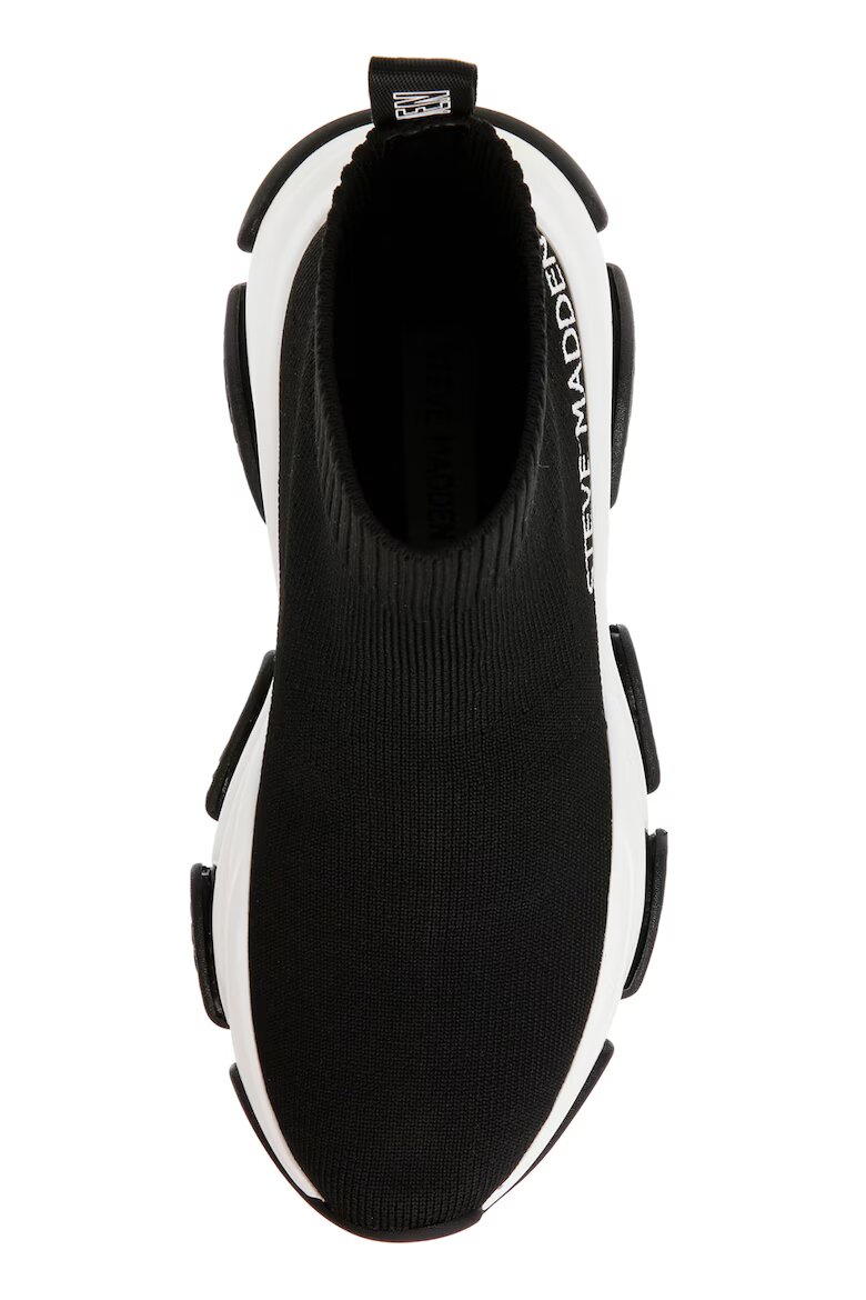 Steve Madden Спортни обувки Prodigy с дизайн на чорап Черен/Бял