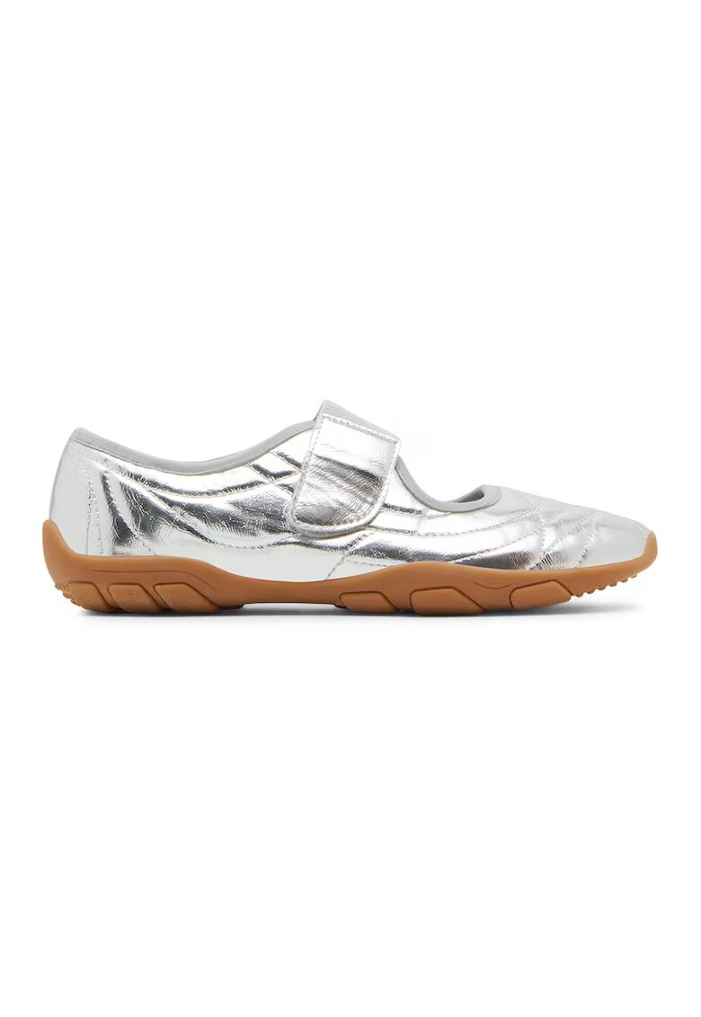 Steve Madden Спортни обувки с велкро и метален ефект - Сребрист