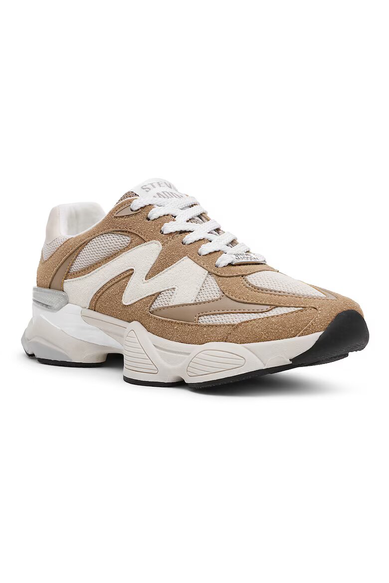 Steve Madden Спортни обувки Speeder с връзки Карамел/Мръснобял