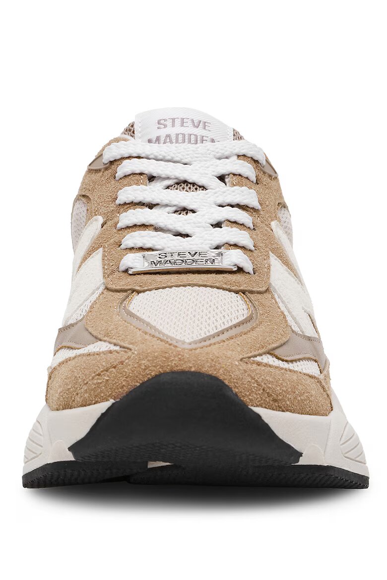 Steve Madden Спортни обувки Speeder с връзки Карамел/Мръснобял