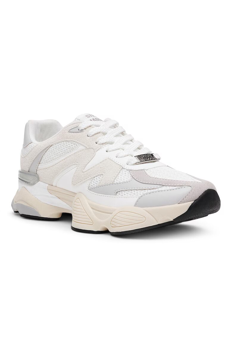 Steve Madden Спортни обувки Speeder с връзки Мръснобял