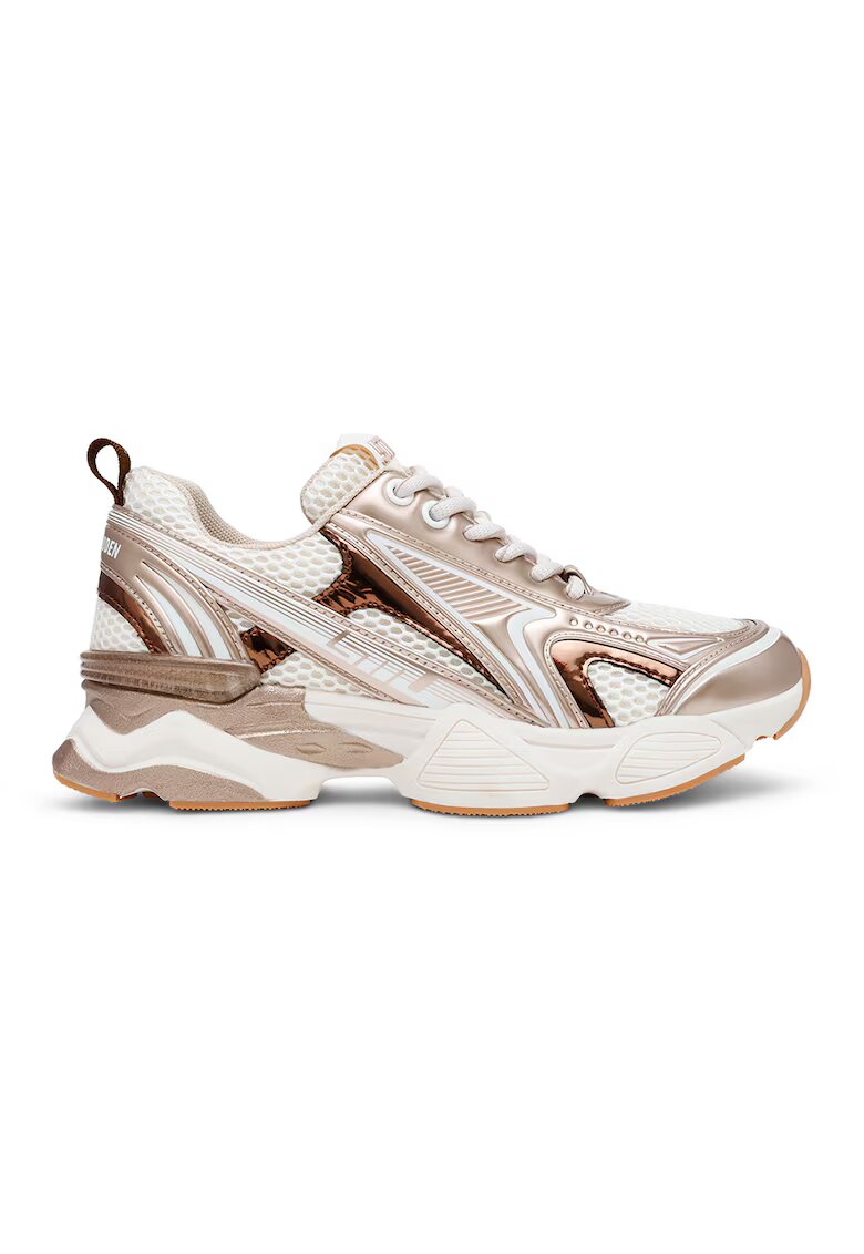 Steve Madden Спортни обувки Speedster-E с нисък профил - Тъмнокафяв/Карамел/Крем