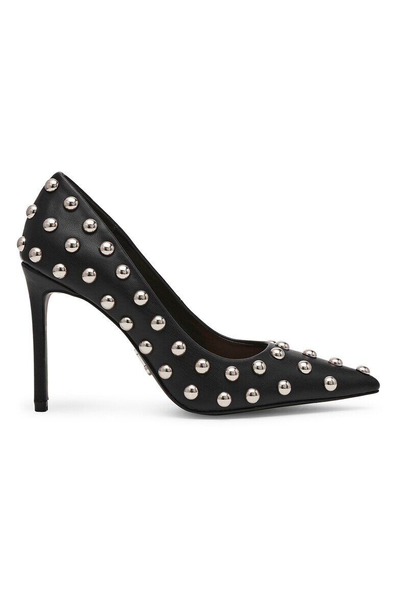 Steve Madden Стилето от еко кожа с капси Черен/Сребрист