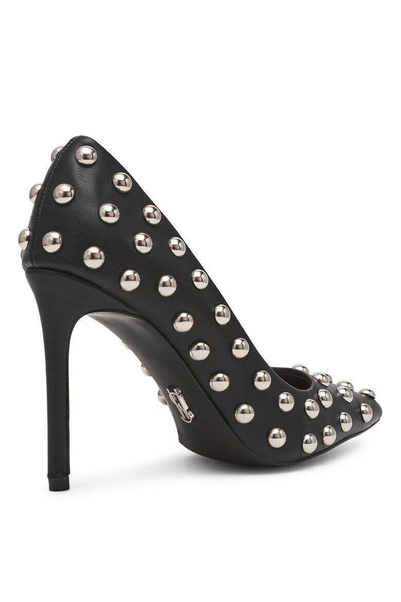 Steve Madden Стилето от еко кожа с капси Черен/Сребрист