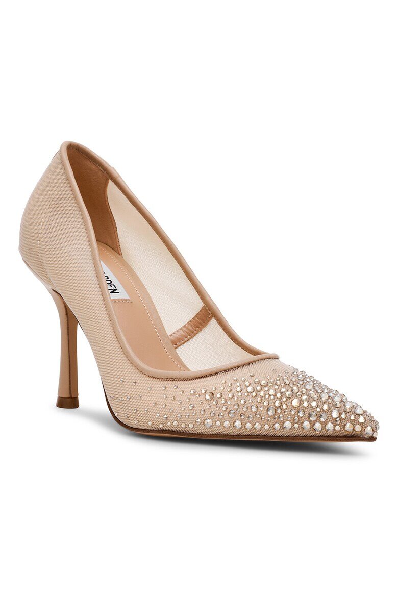 Steve Madden Текстилни обувки Chantelle с декоративни камъни Крем