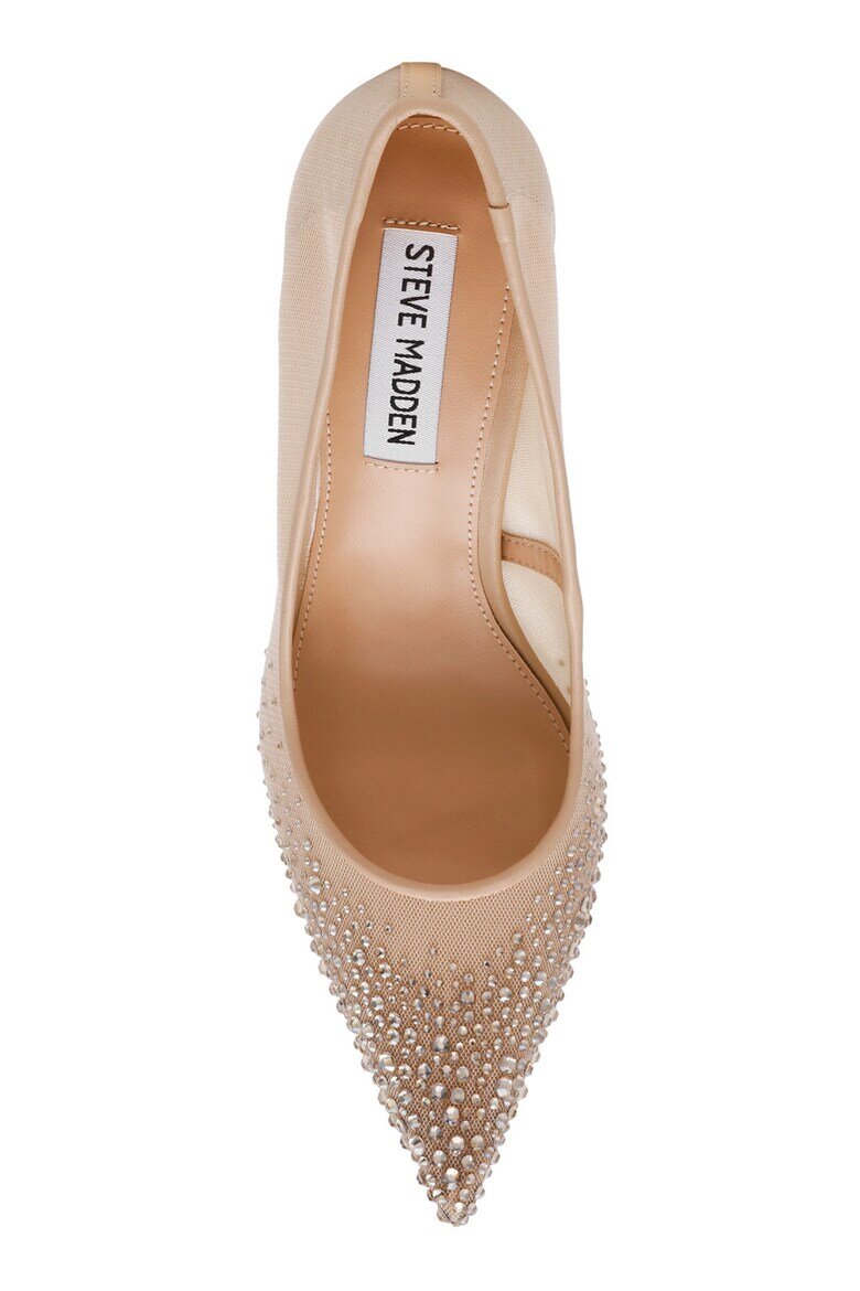Steve Madden Текстилни обувки Chantelle с декоративни камъни Крем